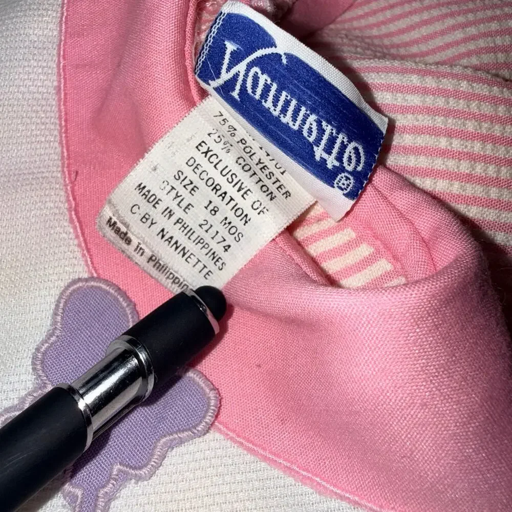 Vintage Nannette 18M romper w collar